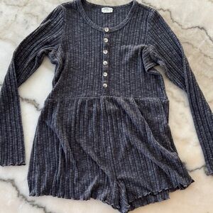 Billabong Charcoal Ribbed Knit Top